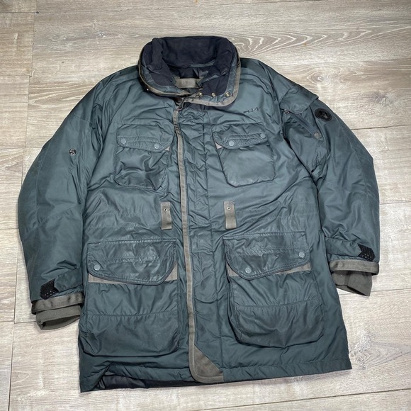 RLX Ralph Lauren Coat Mens Large Parka Down Insulated Utility Pockets Jacket - Picture 1 of 13